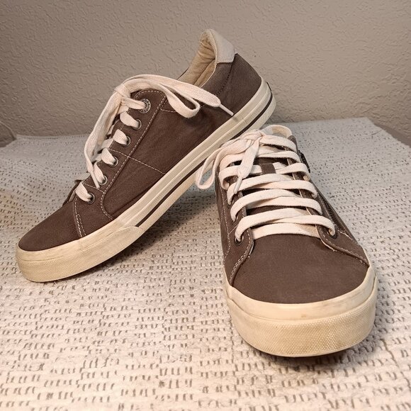 Taos women's 'Z Soul' graphite / light grey canvas skate sneakers sz 10 - Picture 1 of 14